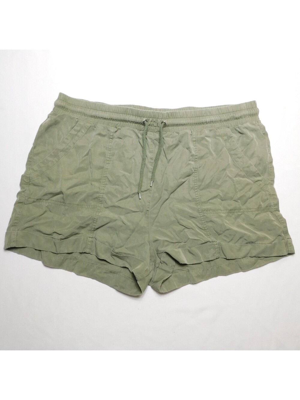 Universal Thread Women XL Olive Green Shorts Elastic Waist Drawstring Casual